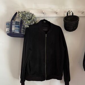 Banana Republic Faux Men's Suede Bomber Jacket